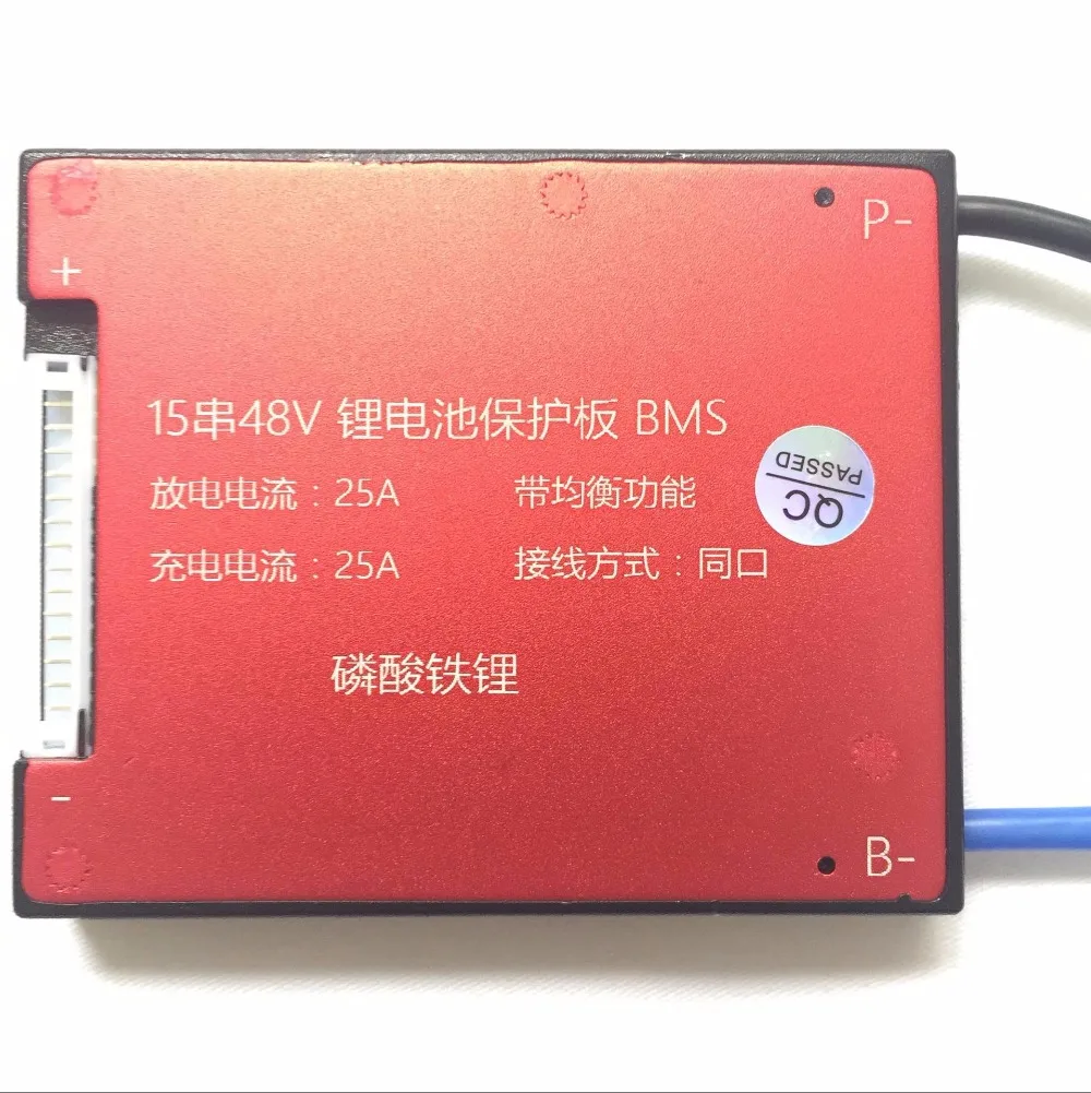 15S 48V 20A 25A 35A 45A 60A BMS система управления батареей PCM PCB для Lifepo4 Аккумуляторный блок с балансом