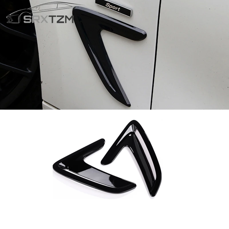 

SRXTZM 2pcs Car Stickers Exterior Front Fender Side Air Vent Outlet Cover Trim Fit For BMW F34 3 Serise GT 3gt 2013-2017 4colors