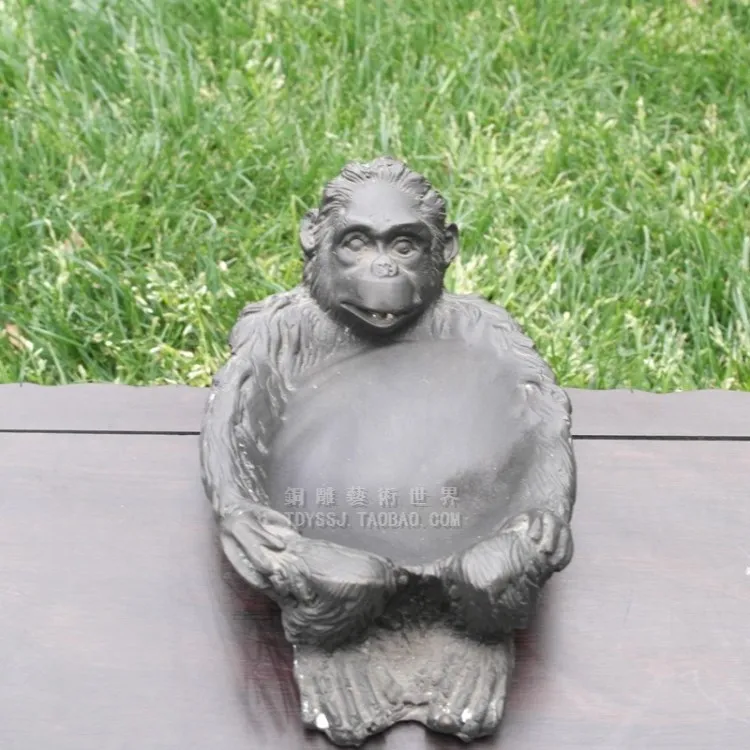 

Old antique Bronze Arts & Crafts Copper sculpture crafts ashtray sculpture decoration home decoration business gift