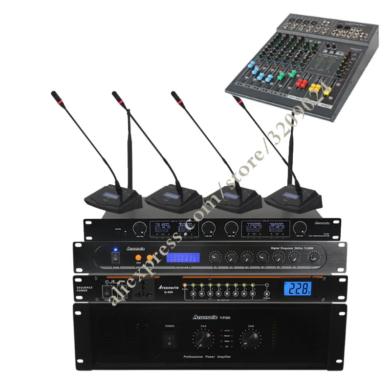 

Conference Teaching Speech Microphone Set Small and Medium Conference Room Equipment System Conference Set Mixer Console Attack
