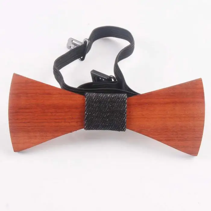 Для мужчин ручной работы деревянный галстук-бабочка галстук с регулируемым ремешком для юбилей день рождения и свадьбы AIC88