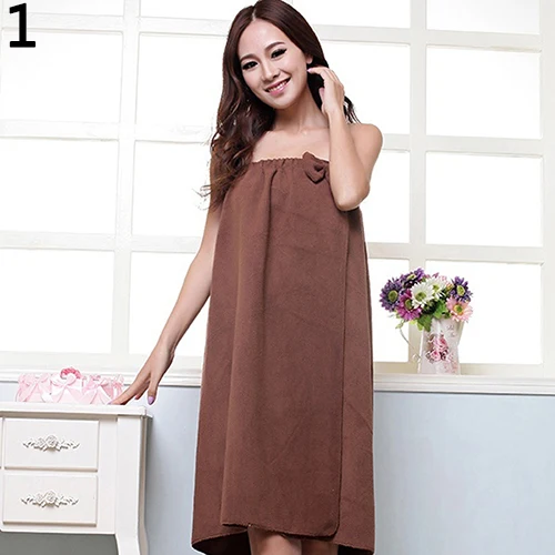 

Women Absorbent Microfiber Shower Body Spa Bow Bath Wrap Towel 140x80cm