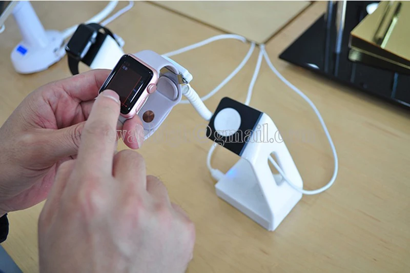Relógio de Segurança do Assaltante Titular para Relógios Prevenção de Perda Apple Alarme Suporte Anti-roubo Expositor Inteligentes Loja Varejo Exposição 10x 13 Kits de sistema de alarme