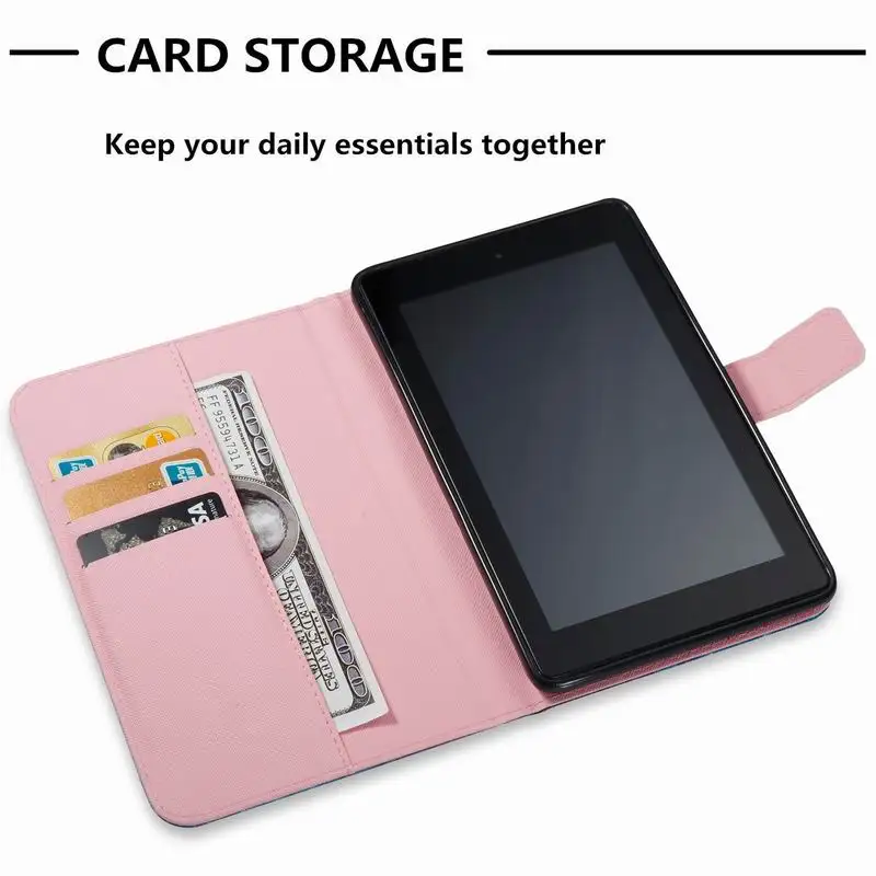 Kindle Fire7 / детский чехол из искусственной кожи Folio защитный чехол для Amazon Kindle Fire 7 5th 7th Generation