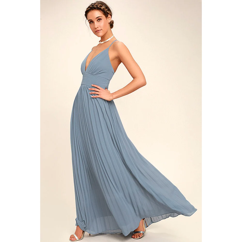 Summer Style Maxi Sexy Beach Dress 2017 Women Party Sleeveless Deep V ...