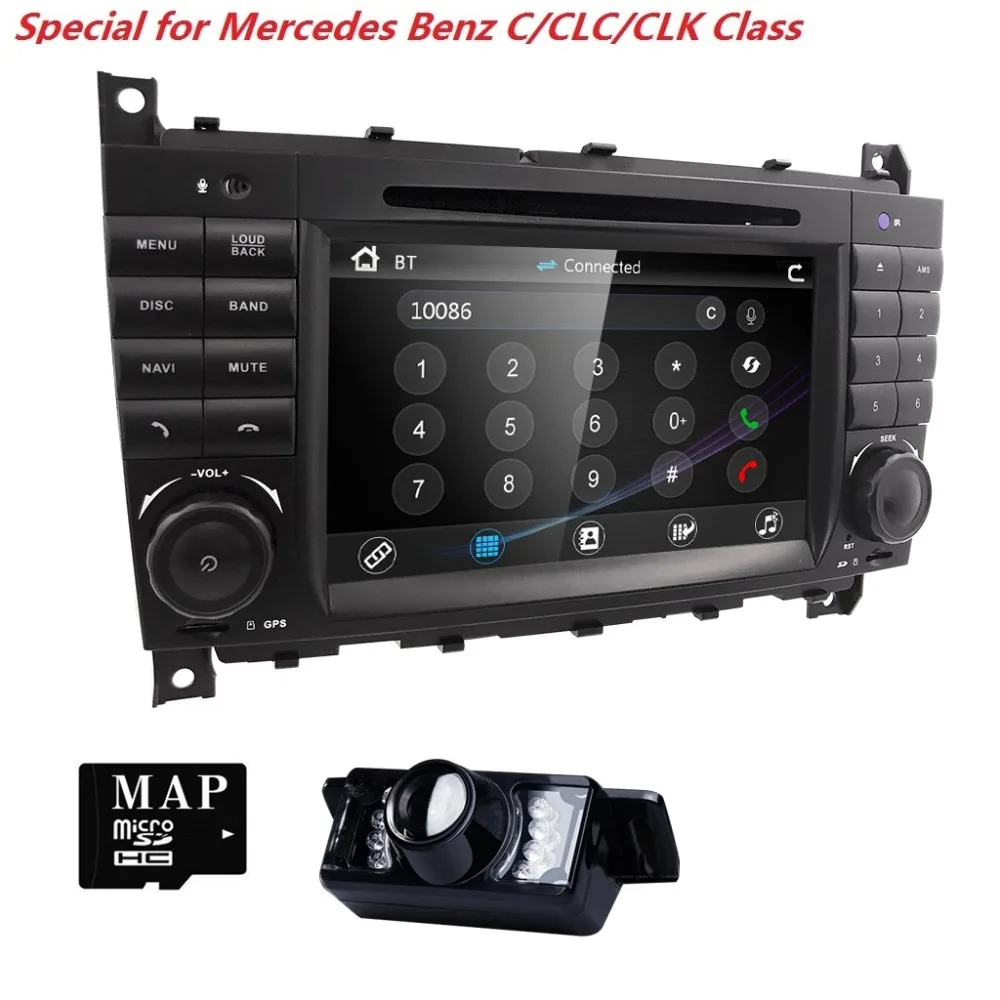 Top AutoRadio 2 din Car DVD Player For Mercedes Benz C-Classs CLC W203 CLK Class W209 2004 2005 2006 2007 2008 2009 2010 2011 BT 3G 3