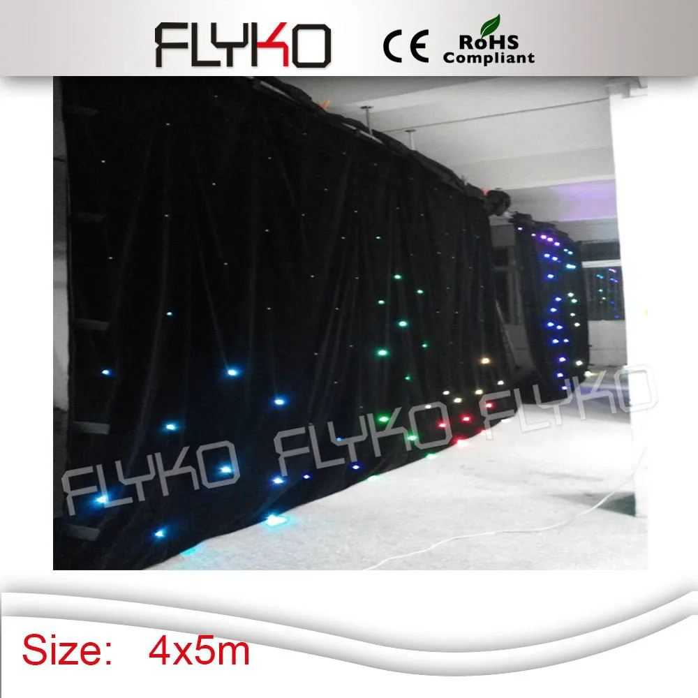 

Led fireproof cloth led stage backdrop with controller and power box