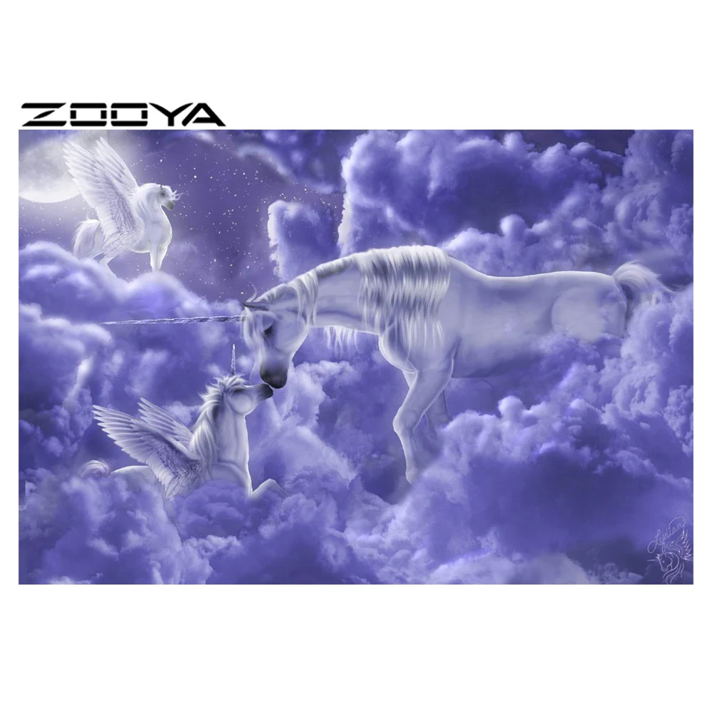 

5D DIY Diamond Painting Full Drill Embroidery Cross Stitch Diamond Rhinestone Decor Set Needlework Mosaic Animal Horse BB783