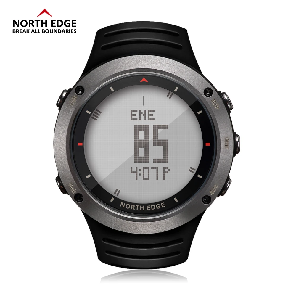 NORTH EDGE мужские спортивные часы альтиметр барометр компас термометр погода часы с прогнозом погоды Цифровой бег Альпинизм наручные часы