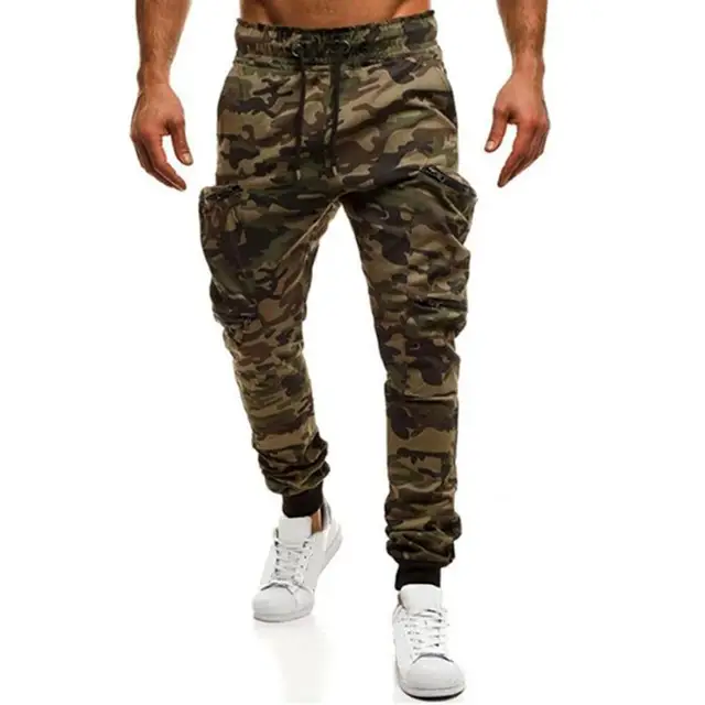 Huation M 3XL Camouflage Sweatpants Men Plus Size Drawstring Sportswear ...