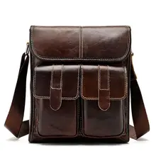 Модная сумка-мессенджер, мужская сумка на плечо, мужские сумки из натуральной кожи, мужские сумки с маленьким клапаном, повседневные сумки через плечо для мужчин, сумки