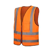 Флуоресцентный сигнальный жилет оптом с карманами