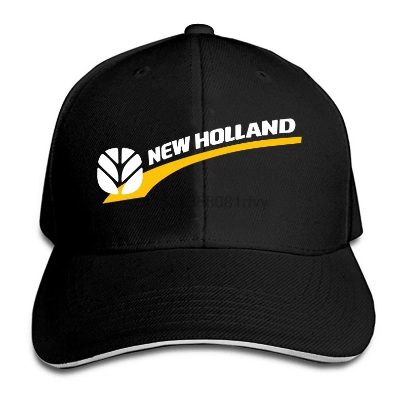 

New Holland Tractor Print Baseball Cap Fashion Men Women Summer Mesh Cap Trucker Cap