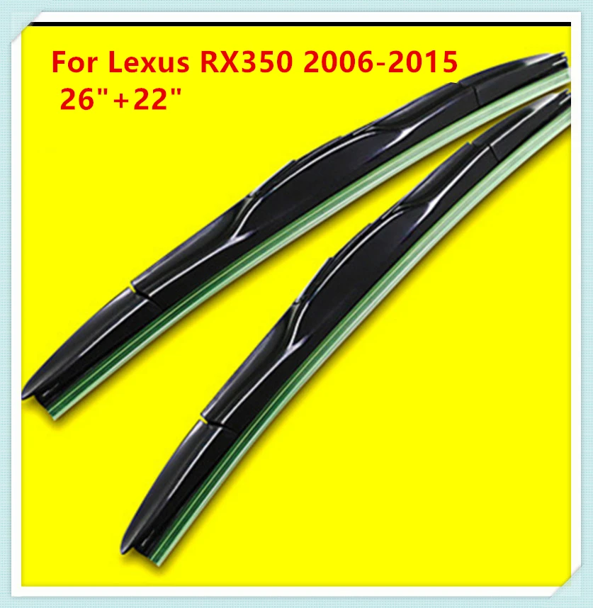 3 Section Rubber windshield wiper Blade For Lexus RX350 2006 2007 2008