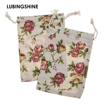 

5pcs/lot Custom Cotton Canvas Pouch Drawstring Gift Bag Bags Printing Children's Candy Gift Bags Unisex Pouch Jewelry Bag 10 *14