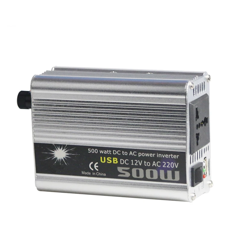 2018 500W Car Inverter 12v 220v 50Hz Auto Invertor 12 220 Cigarette