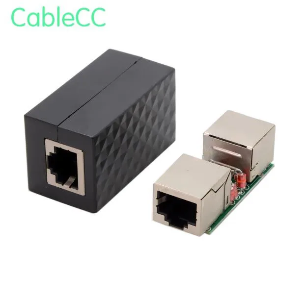 

Lightning Protection RJ45 UTP STP CAT6 CAT5e Female to Female Network Lan Adapter Extender