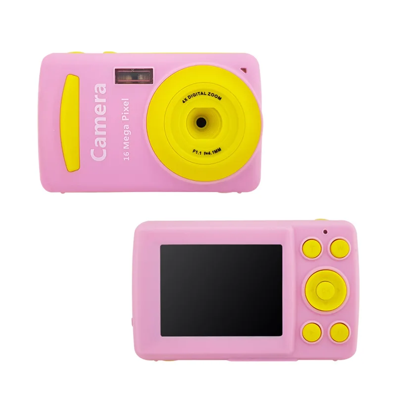 Мини Детская цифровая камера, видеокамера, камера 720P HD 4 X Zoom, видеокамера с 2,4 дюймовым TFT ЖК-экраном, подарок ребенку