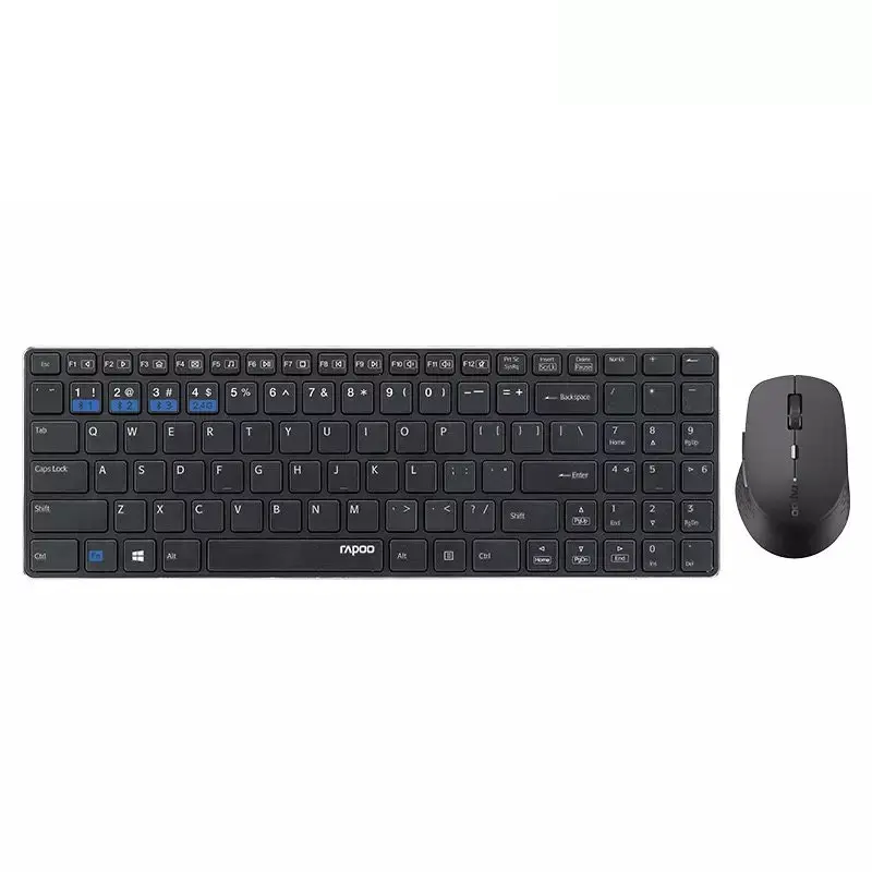 Rapoo многомодовая Бесшумная беспроводная клавиатура мышь комбинации Bluetooth 3 0/4 0 RF 2