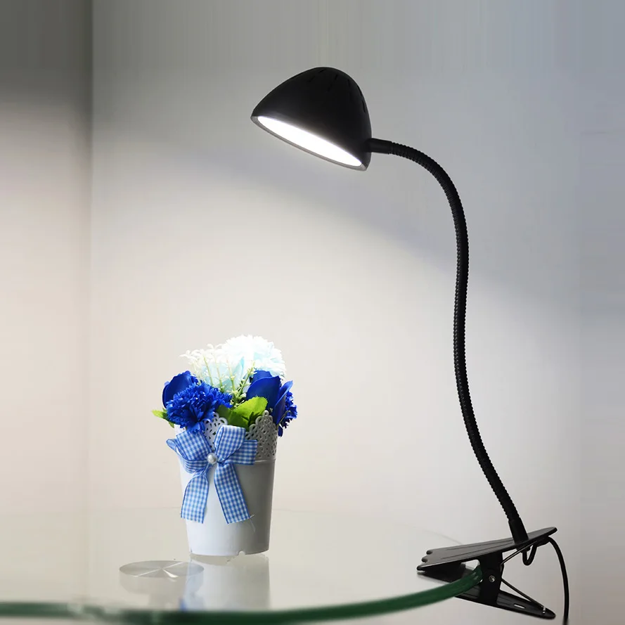 

TZ Table Lamp Flexo Desk Book Light Lectur Lampe Bureau With Clip For Book Reading Study Office 5DV 10W 90811