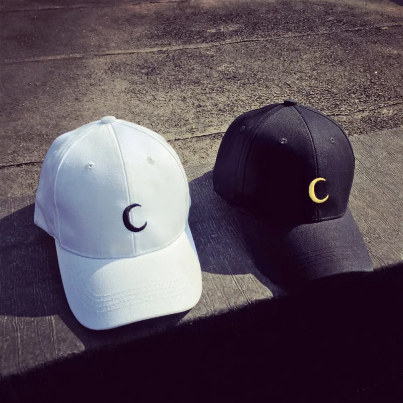 

Spring Summer Fashion Women Men Baseball Caps Moon Embroidery Hats