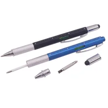 2 Pcs Multifunction 0 7mm Ballpoint Pen Screwdriver Capacitance Level Measuring Instrument Student Stationery Office Writing