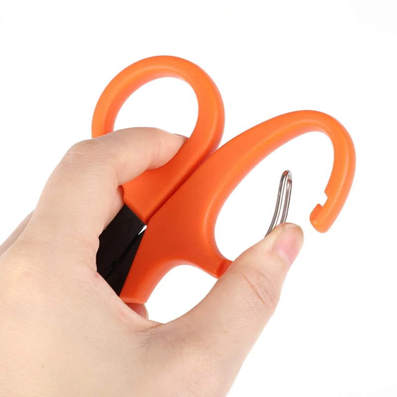 Открытый ножницы для выживания с тонкими зубьями карабин повязка для одежды резак Мульти-инструмент для аварийной помощи