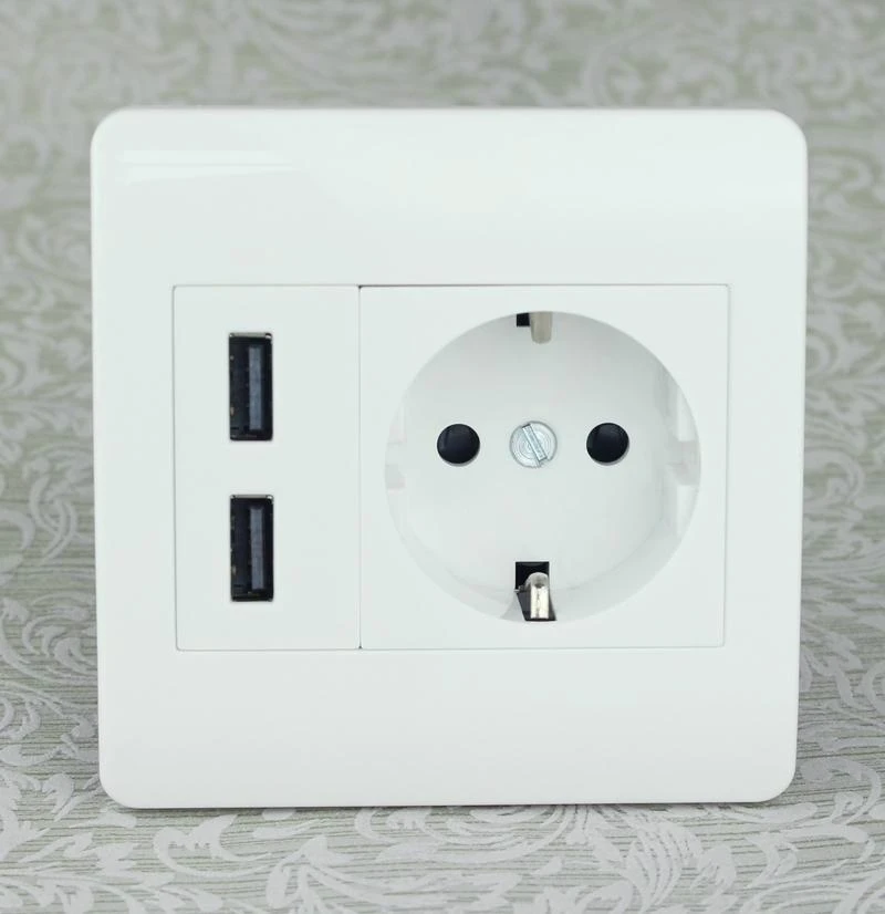 Зарядное устройство с двумя USB портами 2 1 А|ports wall socket|wall socketwall socket usb charger |