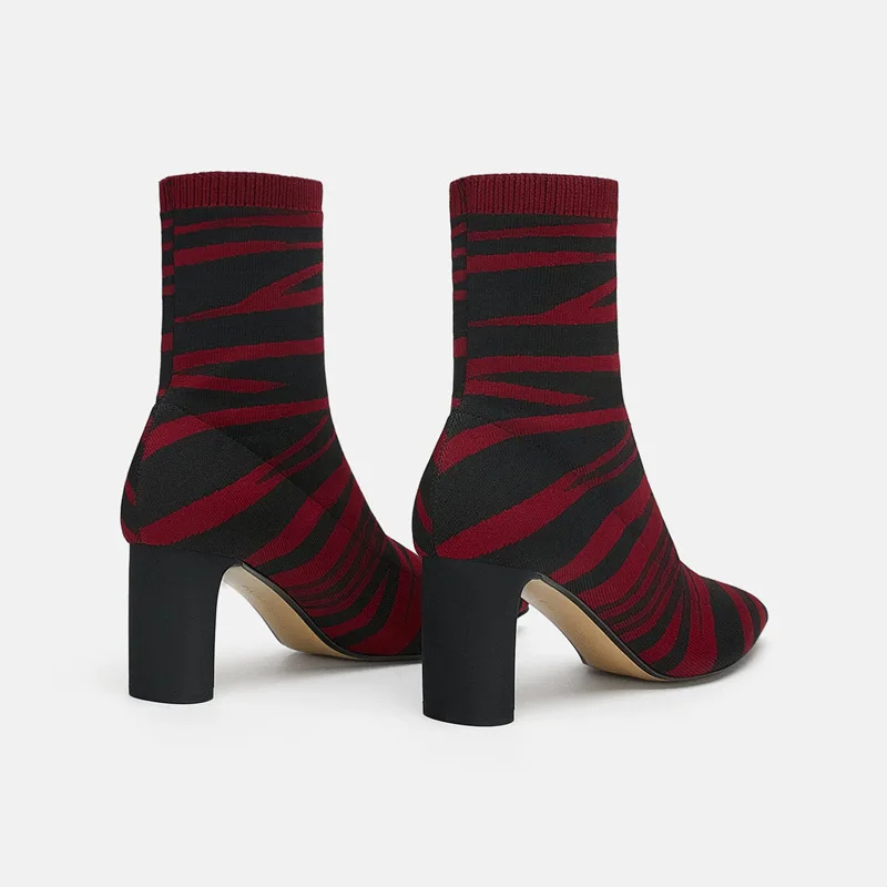 Г., женские осенне-зимние вельветовые ботильоны на высоком каблуке Стрейчевые ботинки с сочетающимися по цвету буквами высокий каблук
