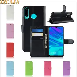 Zzcaja Coque для huawei P30 Lite чехол, Роскошный футляр из искусственной кожи Чехлы с отделением для карт магнитный штатив с откидной крышкой для