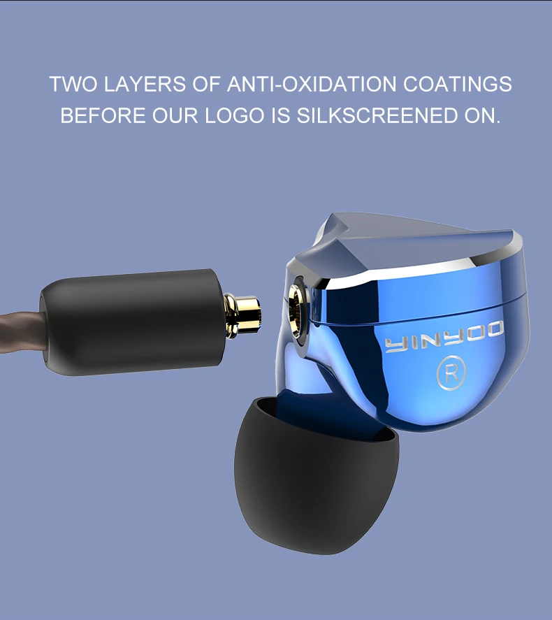 Yinyoo D2B4 2DD+4BA 10mm Graphene Diaphragm