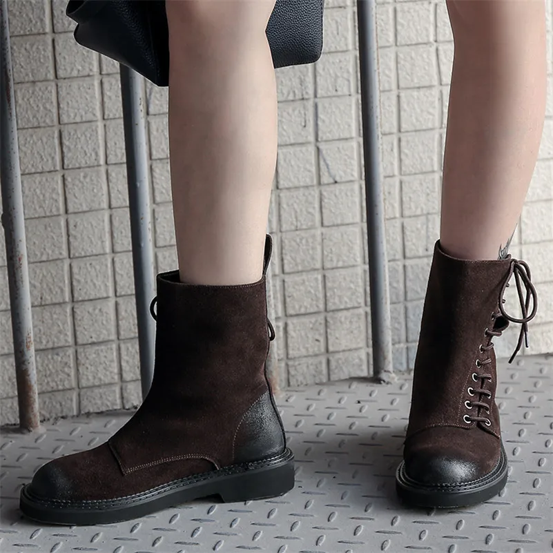 FEDONAS/женские ботильоны наивысшего качества с круглым носком на низком каблуке; мотоциклетные ботинки в стиле панк; сезон осень-зима; женская обувь; женские ботинки