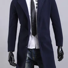 MRMT, новинка, тонкие мужские куртки, пальто, повседневное длинное однобортное пальто с лацканами для мужчин, Тренч, верхняя одежда, одежда