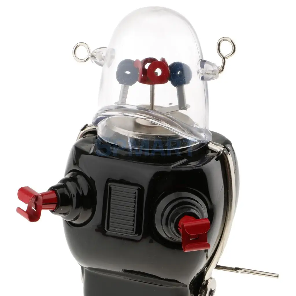 Vintage Space Robot Model Wind-up Clockwork Tin Toys Collection Gifts for Kids Children Adult