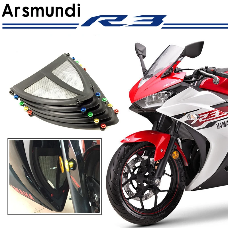 

Motorcycle Motorbike Exhaust Header Grille Guard Cover Under Antifouling Protector Kit For Yamaha YZF R3 R25 2014 2015 2016