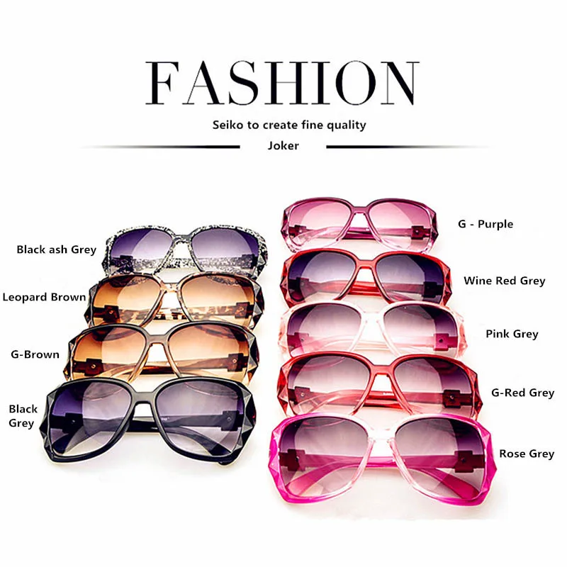 Большие солнцезащитные очки для занавес, женские плоские декоративные очки, взрывозащищенные линзы, большая оправа, женские очки