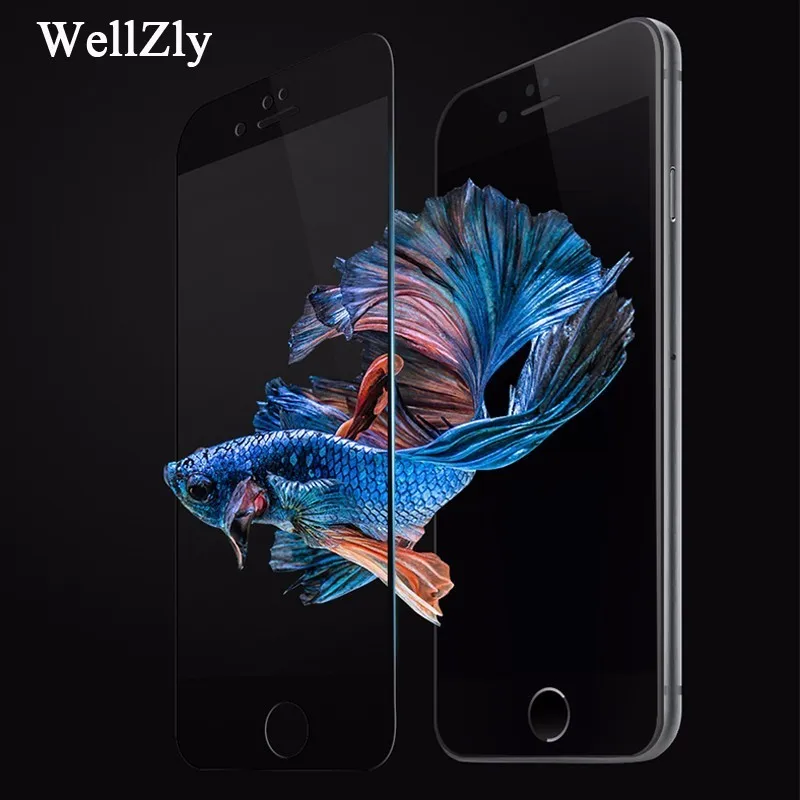 3D изогнутое углеродное волокно мягкий край закаленное стекло для iPhone 7 7Plus