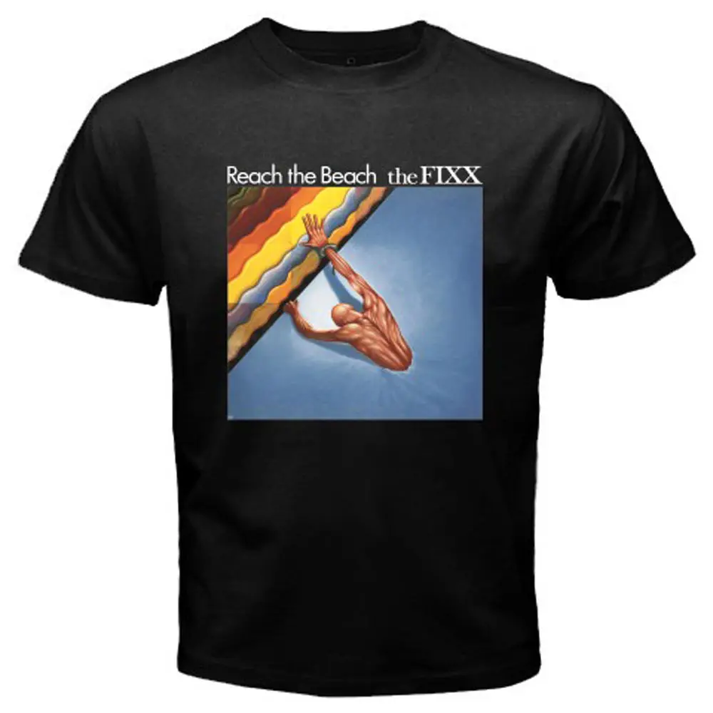 New The Fixx Reach The Beach English Rock Band Men's Black T-Shirt Size S to 3XL T Shirt Casual Men Clothing New The Fixx Reach The Beach English Rock Band Men's Black T-Shirt Size S to 3XL T Shirt Casual Men Clothing