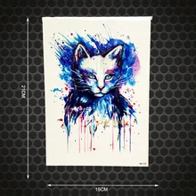 1PC 3D Women Body Art Painting Temporary Tattoo Cat Designs Water Transfer Makeup Tatoo GB235 Selfie Wall Car Styling Home Decor