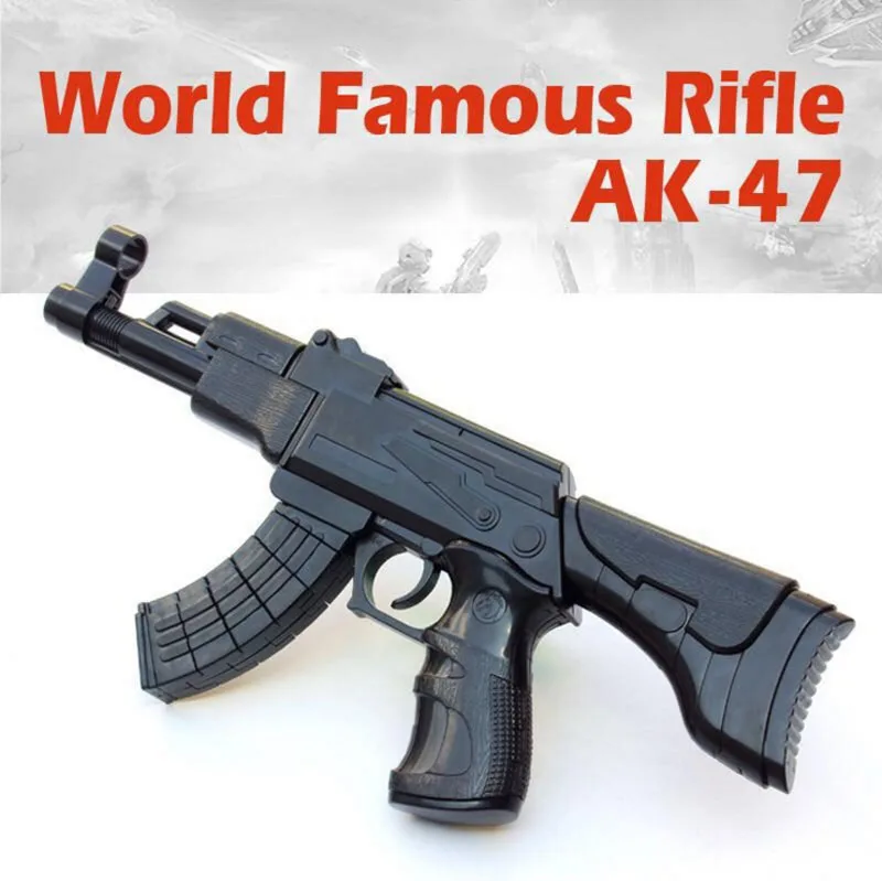 Kitoz сборка ружье винтовка AK-47 AK47 DIY строительные блоки 3D миниатюрная модель пластиковая игрушка подарок для мальчика Дети