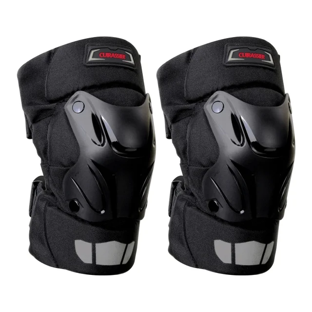 Cuirassier K01 Protective Motorbike Kneepad Motocross Motorcycle Knee Pads MX Protector Racing Guards Off-road Elbow Protection K01-Black