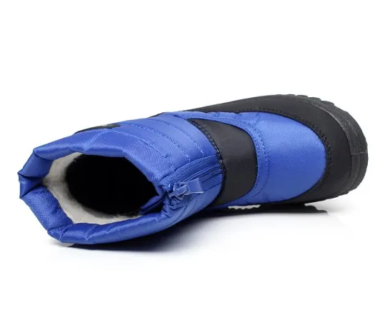 Детская обувь мужские зимние сапоги с шерстью Tthermal Нескользящие непромокаемые ботинки для мальчиков модная детская зимняя обувь