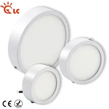 Светодиодный панельный светильник 5 Вт 8 Вт 16 Вт 22 Вт 30 Вт 220 В 110 в ультра-тонкий круглый алюминиевый потолочный светильник