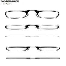 2017 Universal pod Reading Glasses +1.5 to +2.5, Portable Wallet Reader with Case, nose clip on Mini reading glasses with case