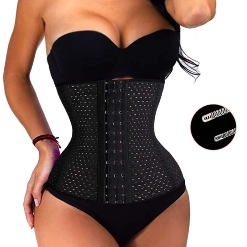 best shapewear for women 2020 Women Waist Trainer Super Stretch Steel Bone Body Shaper Waist Cincher Control Corset Slimming Belt Tummy Burner Girdle shapewear