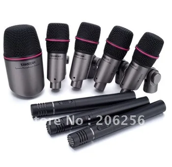 

Wholesale TOP Drum TAKSTAR DMS-DH8P drum microphone Set Series kick small drum Condenser Mic all in one