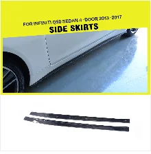 Углеродное волокно передний бампер спойлер сплиттеры для Infiniti Q50 стандартный бампер только 2013