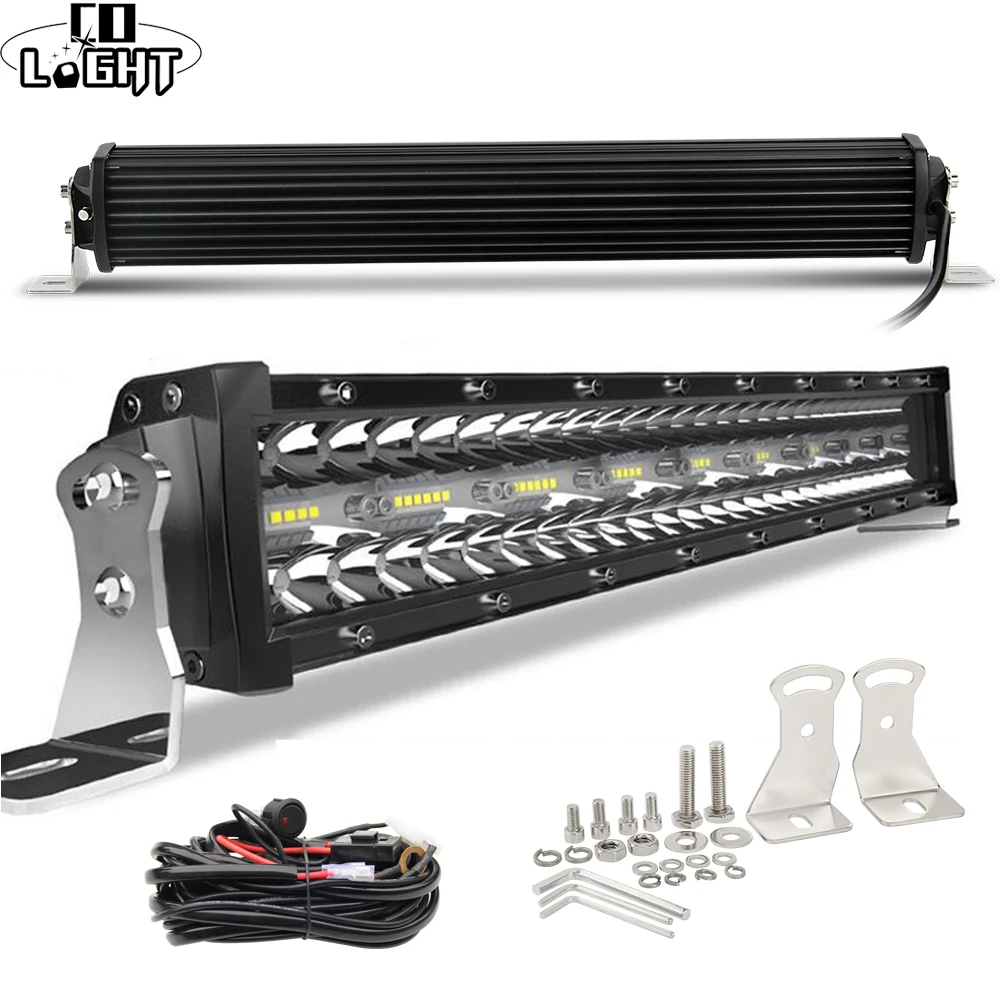 

CO LIGHT Led Light Bar Offroad 12D High Power 390W 585W 780W 936W 975W 3-Rows Spot Flood Combo 4x4 Led Work Light for ATV Trucks