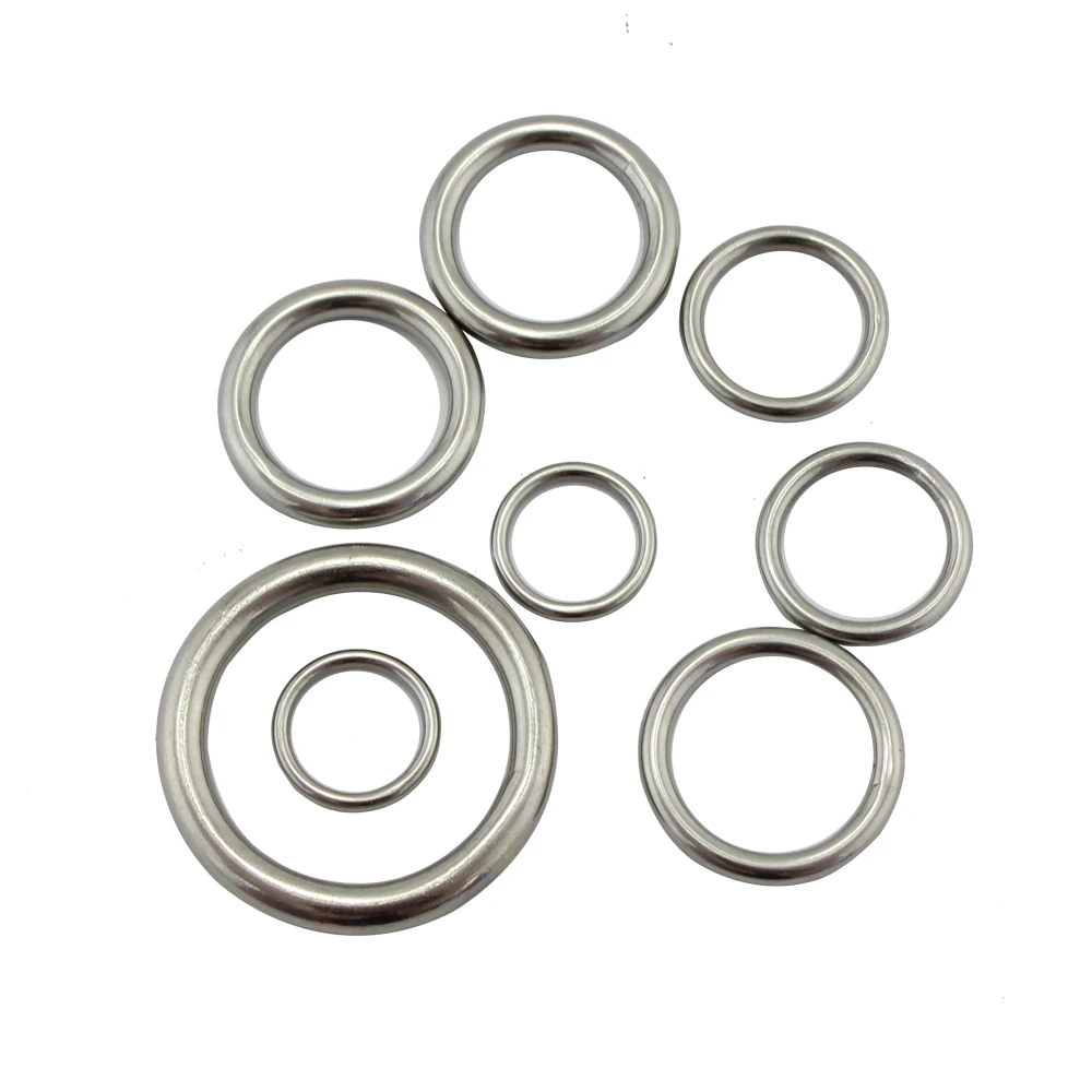 Stainless Steel 304 Welded Bag Round O Ring High Polished Precision Weld Marine Strap Belt Round Ring 10pcs|Marine Hardware| - AliExpress
