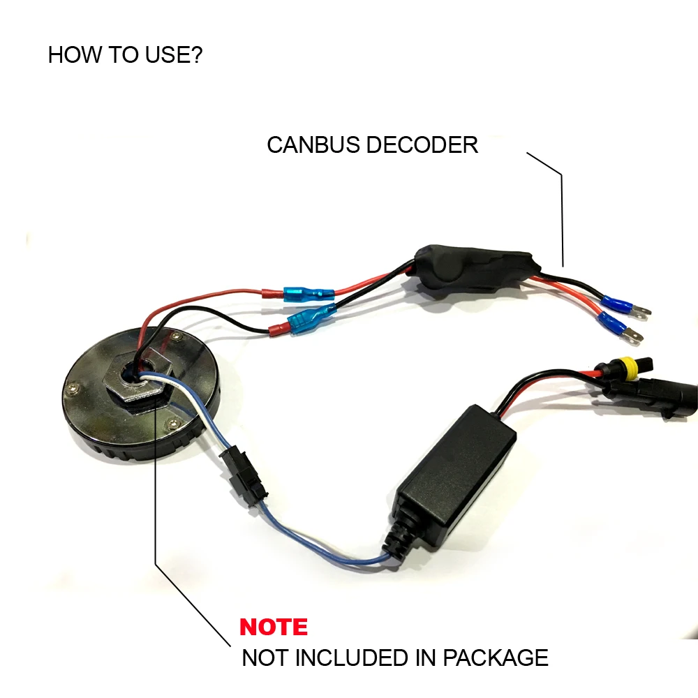 SKYJOYCE 2X HID круглый БАЛЛАСТ декодер HID Предупреждение декодер компенсатора без ошибки ОКБ нагрузочный резистор Canbus компенсатор все в одном hid